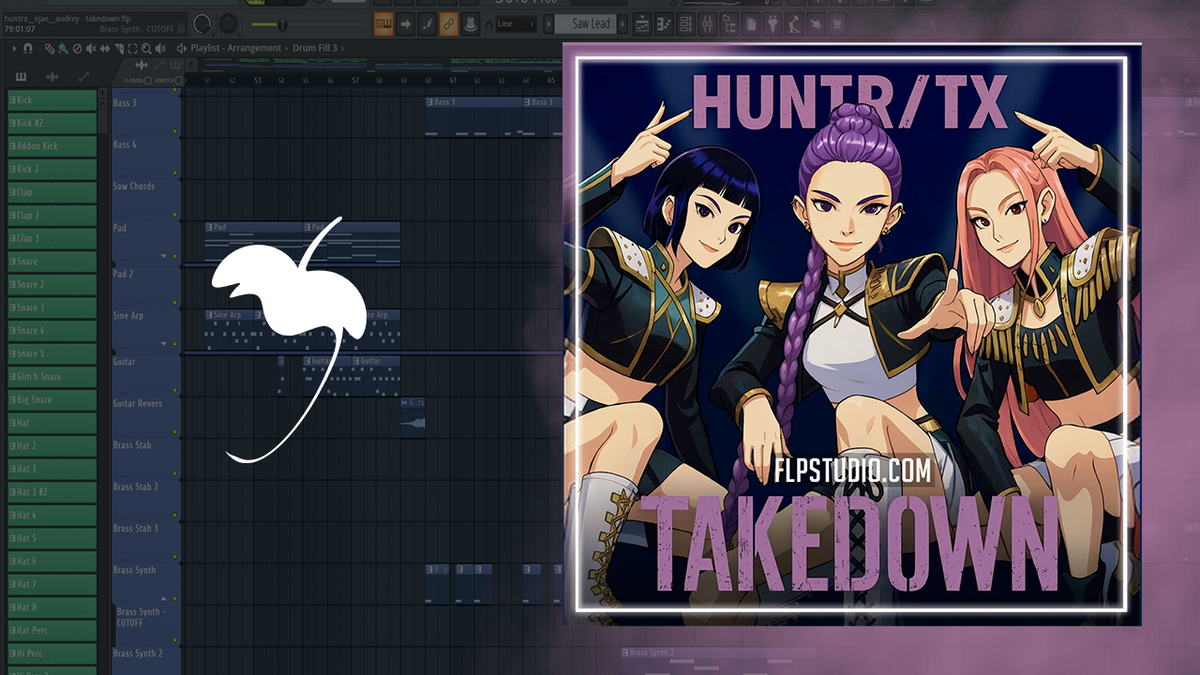 Huntr/tx (Kpop Demon Hunters) - Takedown FL Studio Remake (K-Pop