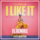 Cardi B, Bad Bunny & J Balvin - I like it Fl Studio Remake (Hip-hop Template)