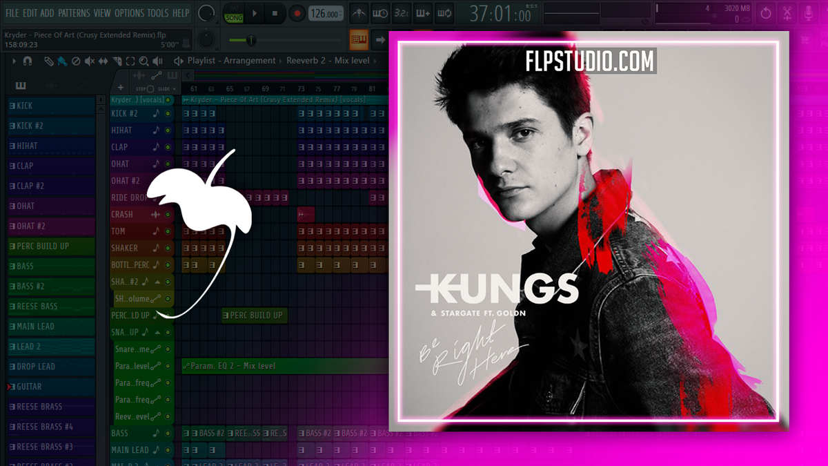 Kungs, StarGate - Be right here ft. GOLDN FL Studio Remake (House