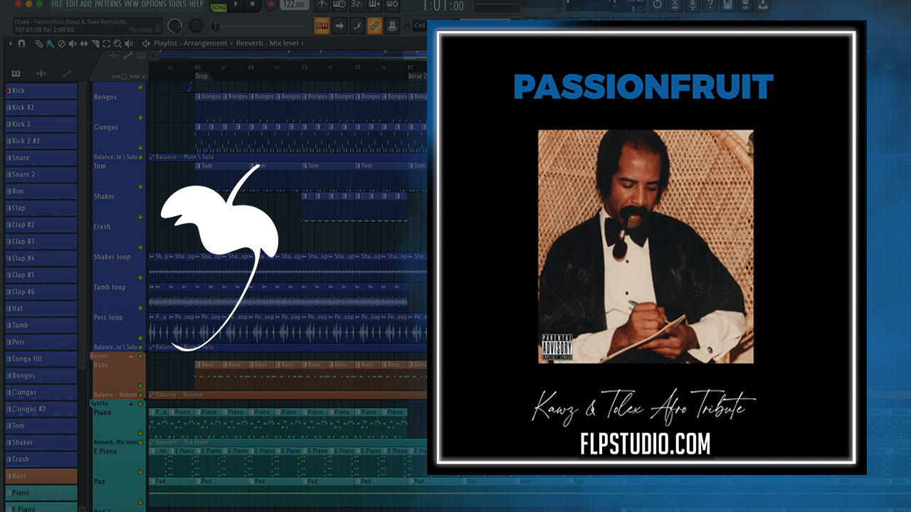 Drake - Passionfruit (Kawz & Tolex Remix) FL Studio Remake (Afro