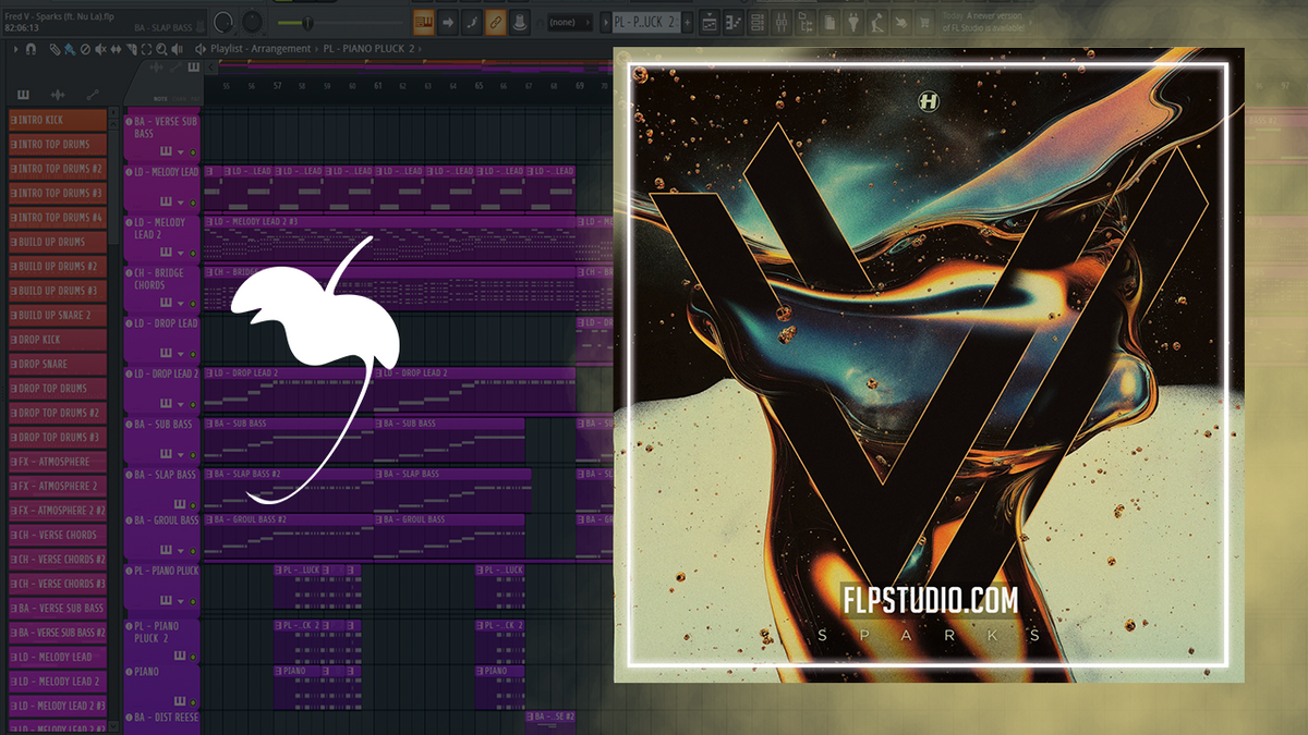 Fred V - Sparks (ft. Nu La) FL Studio Remake (Drum & Bass) – FLP Studio