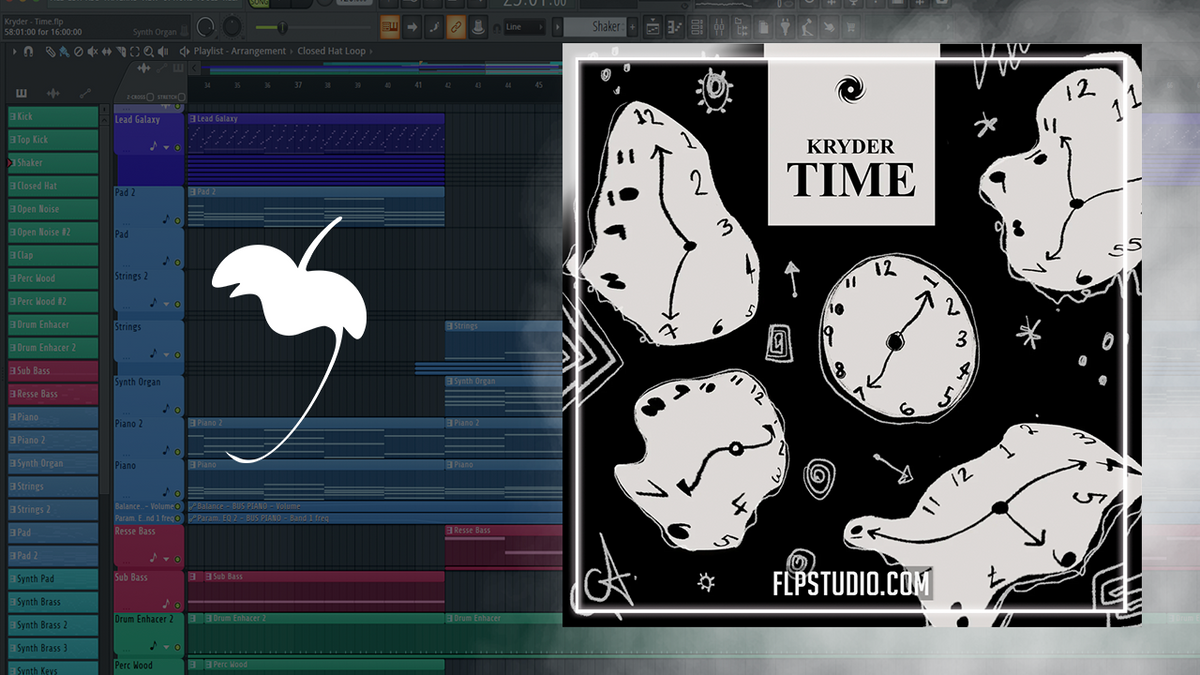 Kryder - Time FL Studio Remake (Melodic Techno) – FLP Studio