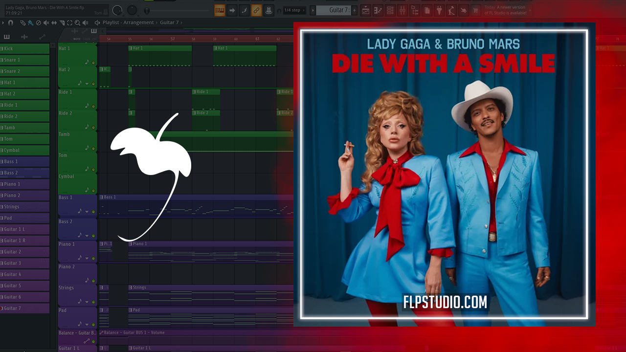 die with a smile blue dress Lady Gaga, Bruno Mars