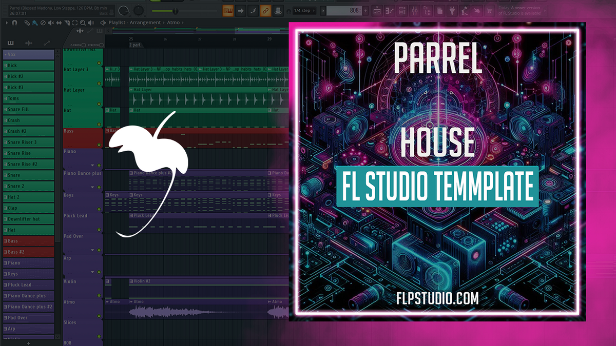 Parrel Parrel - House FL Studio Template (Blessed Madona, Low Steppa Style ...