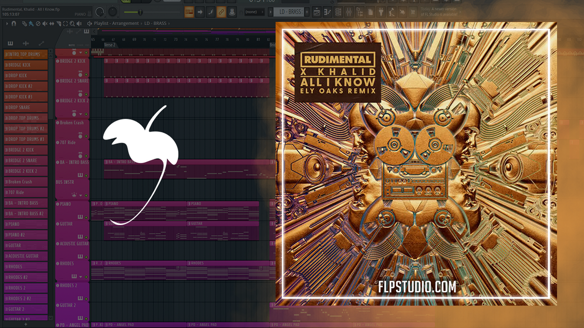 Rudimental, Khalid - All I Know FL Studio Remake (Dance Pop) – FLP Studio