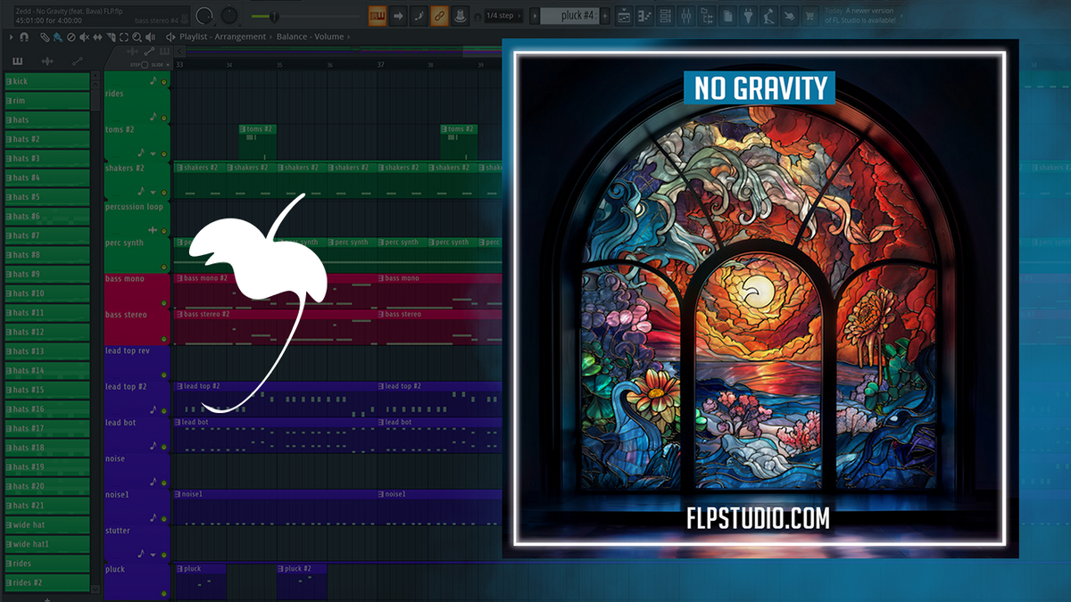 Zedd - No Gravity (feat. Bava) FL Studio Remake (Dance Pop) – FLP Studio