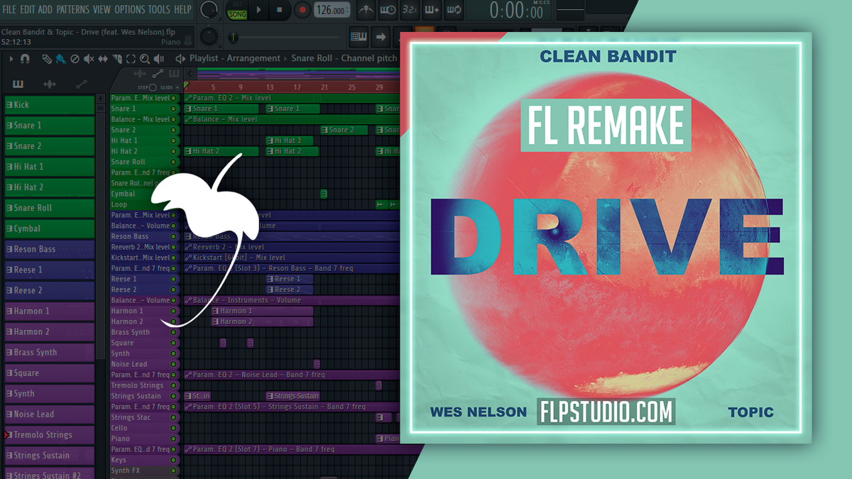 Clean Bandit & Topic - Drive (ft Wes Nelson) FL Studio Template (Dance ...
