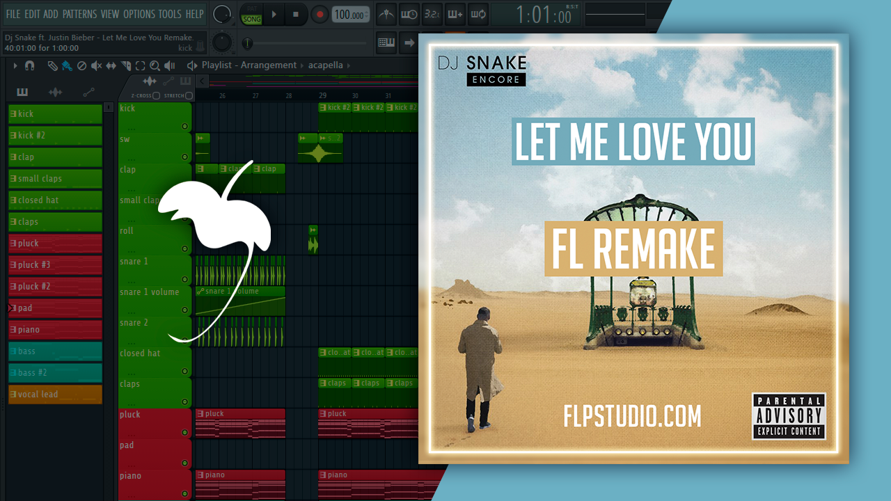 Dj Snake ft Justin Bieber - Let me love you Fl Studio Remake
