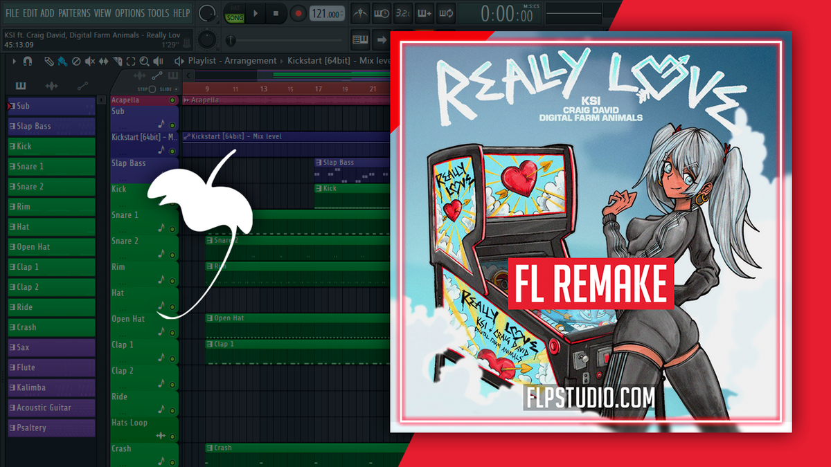 KSI - Really Love (feat. Craig David & Digital Farm Animals) FL Studio ...