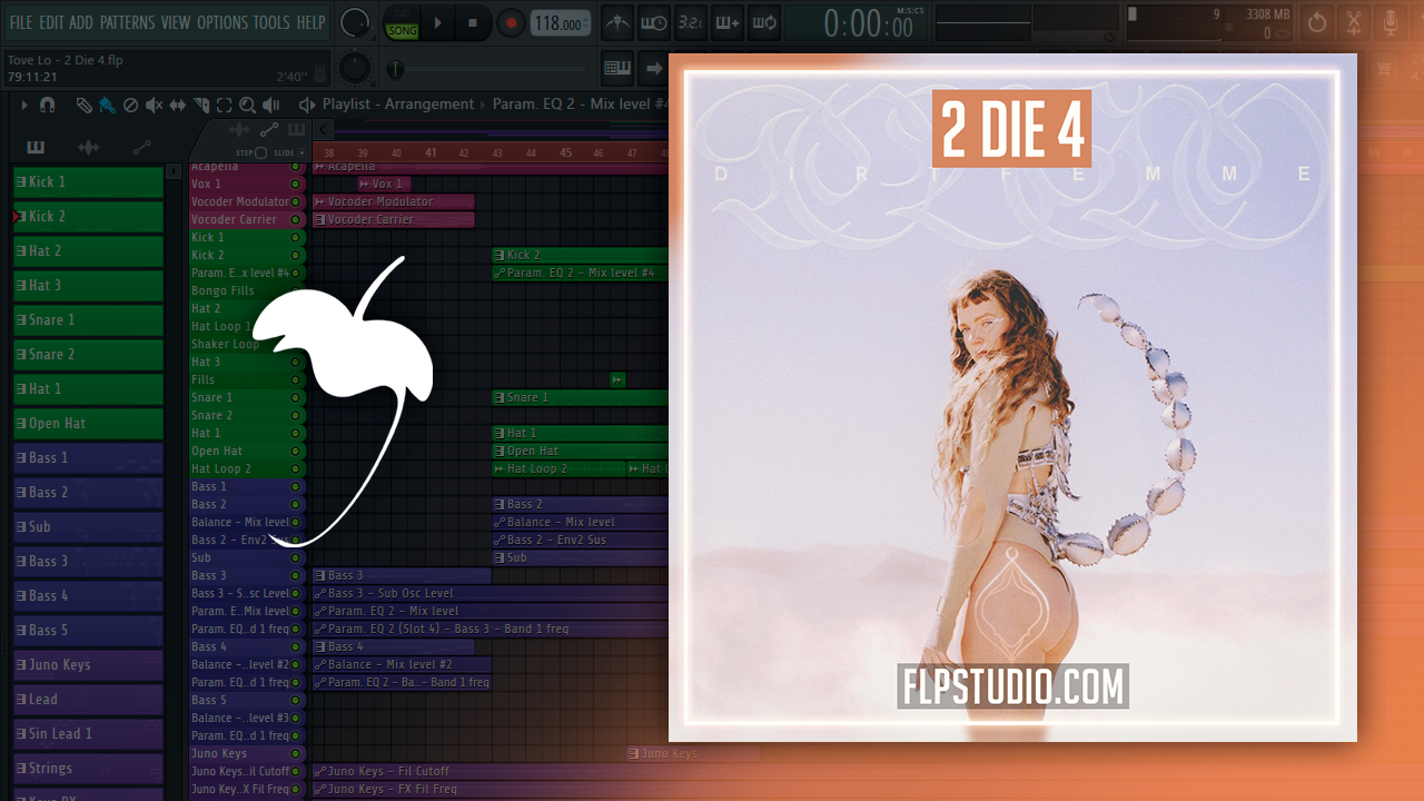 Tove Lo - 2 die 4 FL Studio Remake (Dance) – FLP Studio